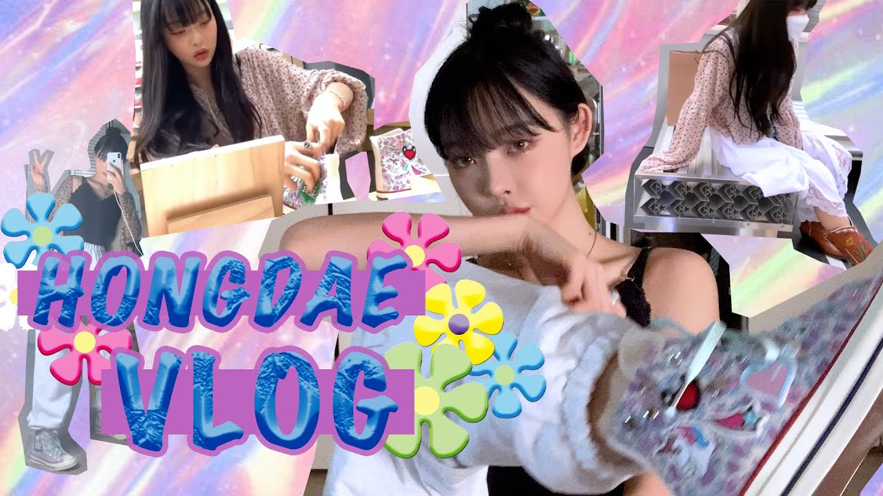 [SUB] 하이틴+빈티지 st 세상에서 하나뿐인 컨버스 만들었찌롱❣️ft.컨버스 커스텀 / 홍대vlog /Converse Custom