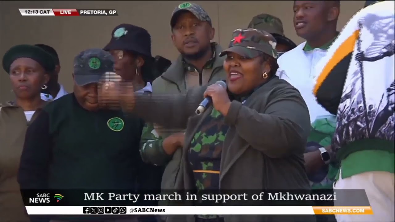 Umkhonto weSizwe party march to the Union Buildings in Pretoria