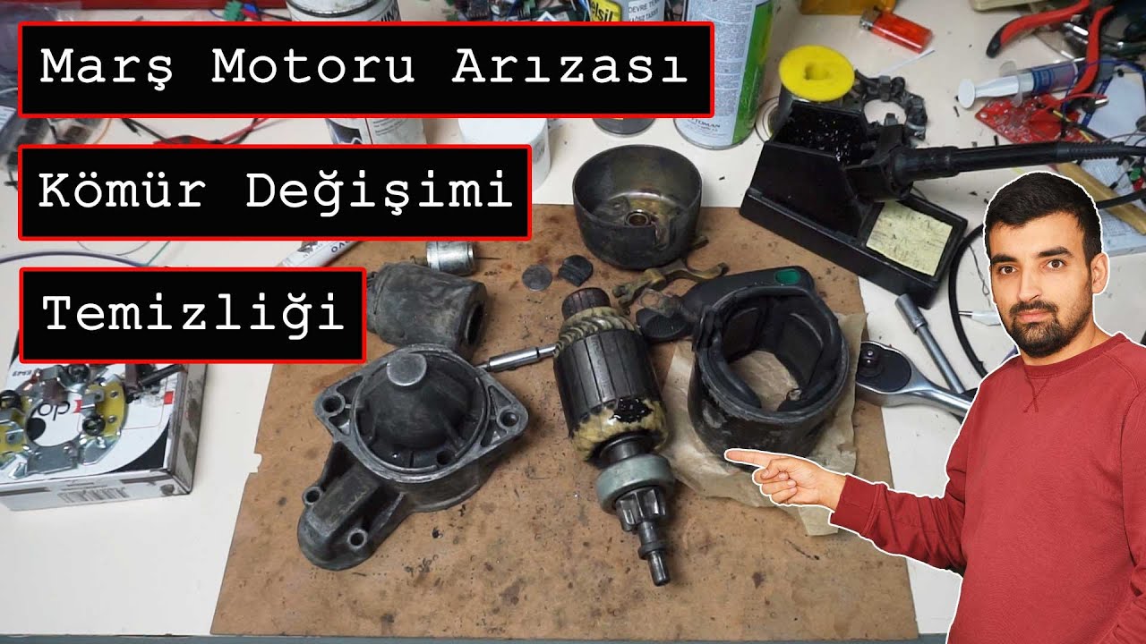 Marş Motoru Arızası! Accent Marş Motoru Kömürü Nasıl Değiştirilir? Marş Motoru Temizliği