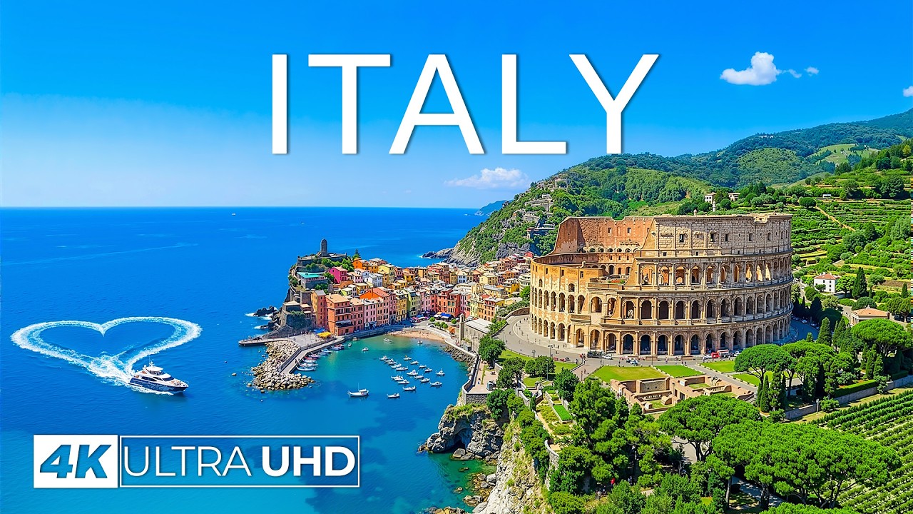 [4K] Italy 🇮🇹 Paradise | Ancient Ruins, Coastal Views & Mediterranean Beauty 🌞 4K Drone Footage