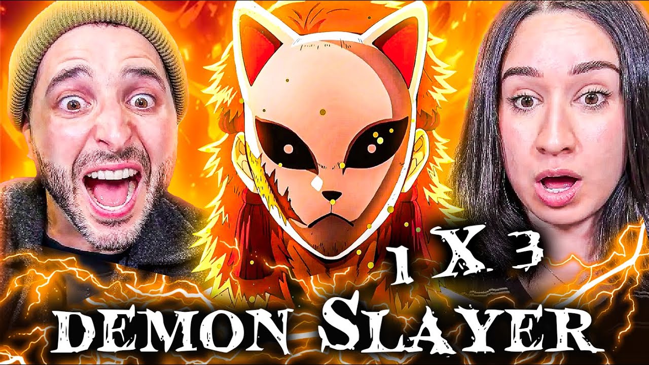 WE’VE NEVER WATCHED ANIME BEFORE! First Time Reaction to Demon Slayer 1x3