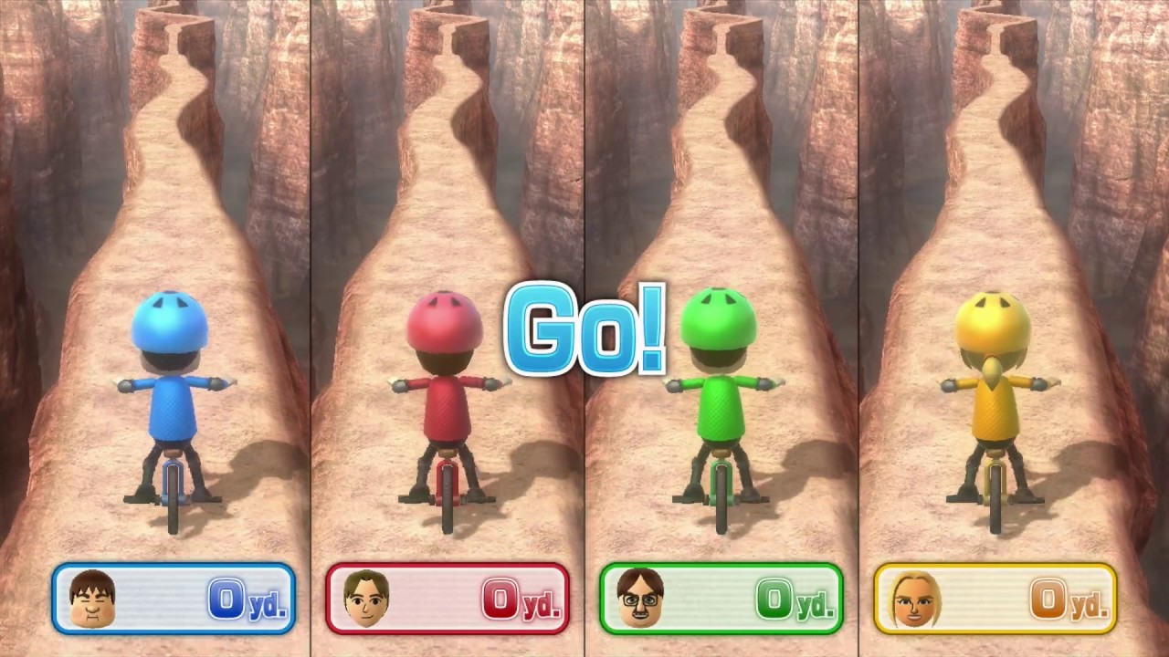 Wii Party U minigame: Cliff Riders 60fps