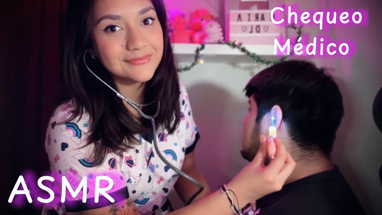 asmr ESPAÑOL / TEST DE NERVIOS CRANEALES CASERO (persona REAL) roleplay