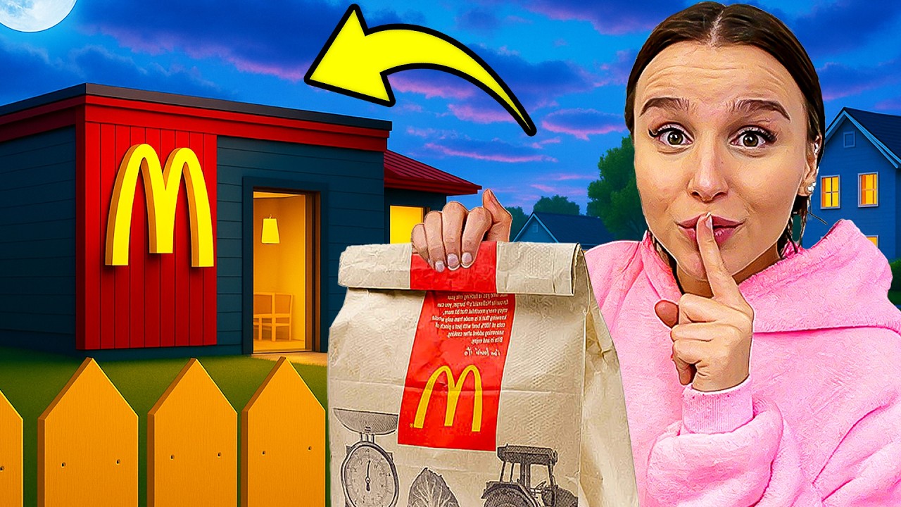 HEIMLICH um 2 UHR NACHTS zu McDonald’s geschlichen ! 🍟🤫