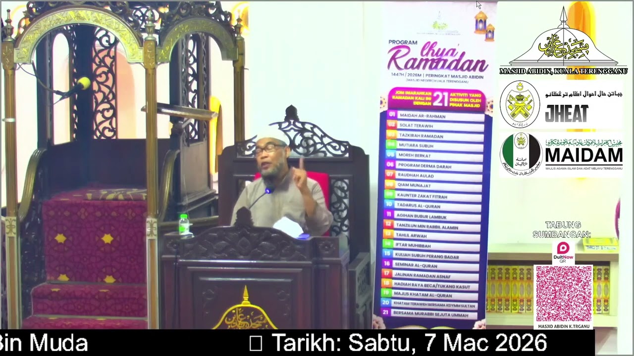Dato' Dr. Haji Zulkifli Bin Muda / Kuliah Subuh Ramadan / Sabtu, 7 Mac 2026