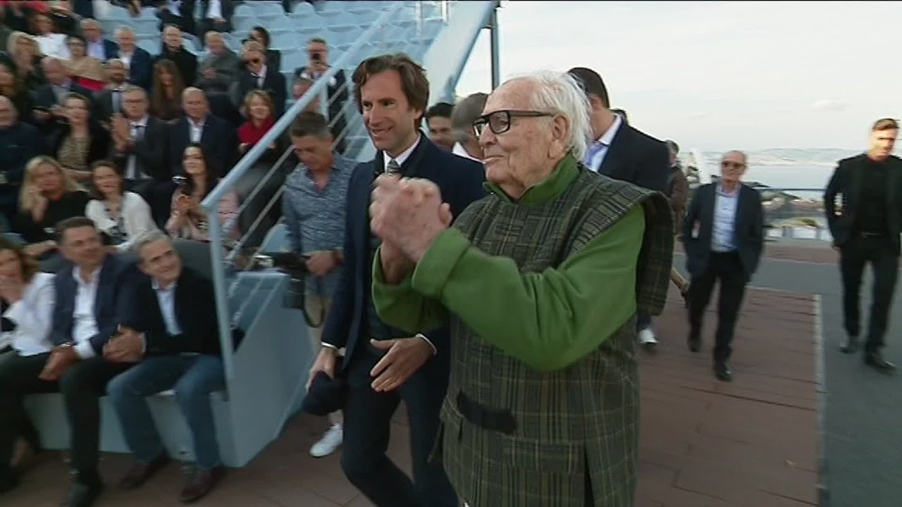Hommage international rendu &agrave; Pierre Cardin &agrave; 97 ans, dans son Palais Bulles, le 16 mai 2019
