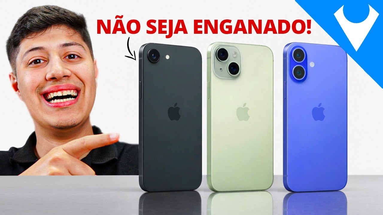 EU ME RENDO! para os 3 MELHORES iPhone custo benefício de 2026!