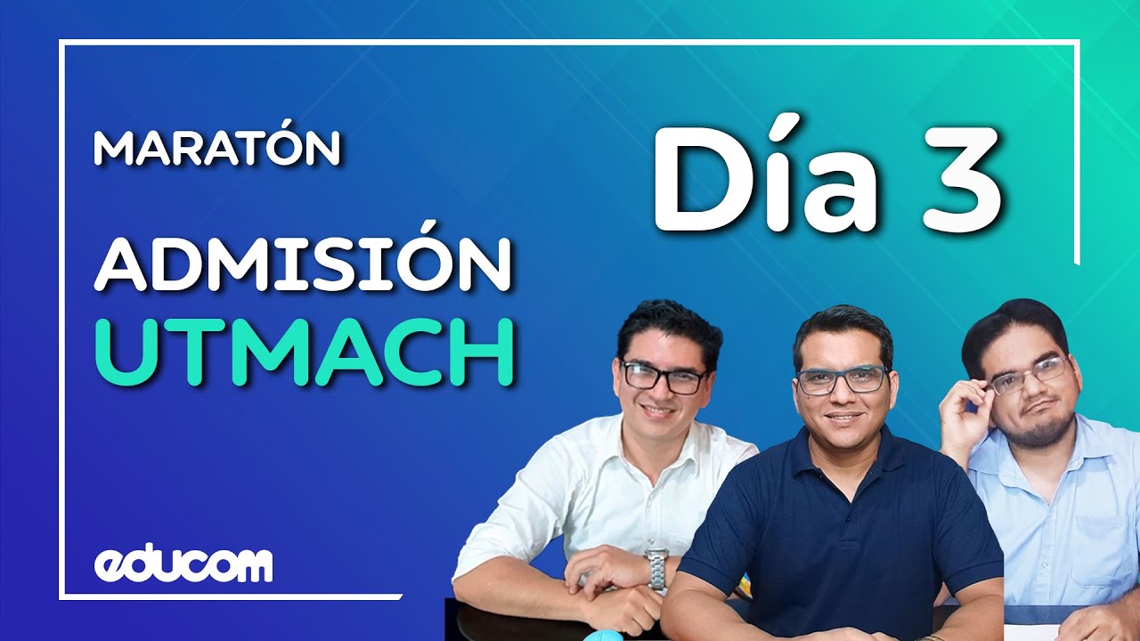 🔴Maratón Admisión UTMACH Día 3 - Lógico, Abstracto y Numérico