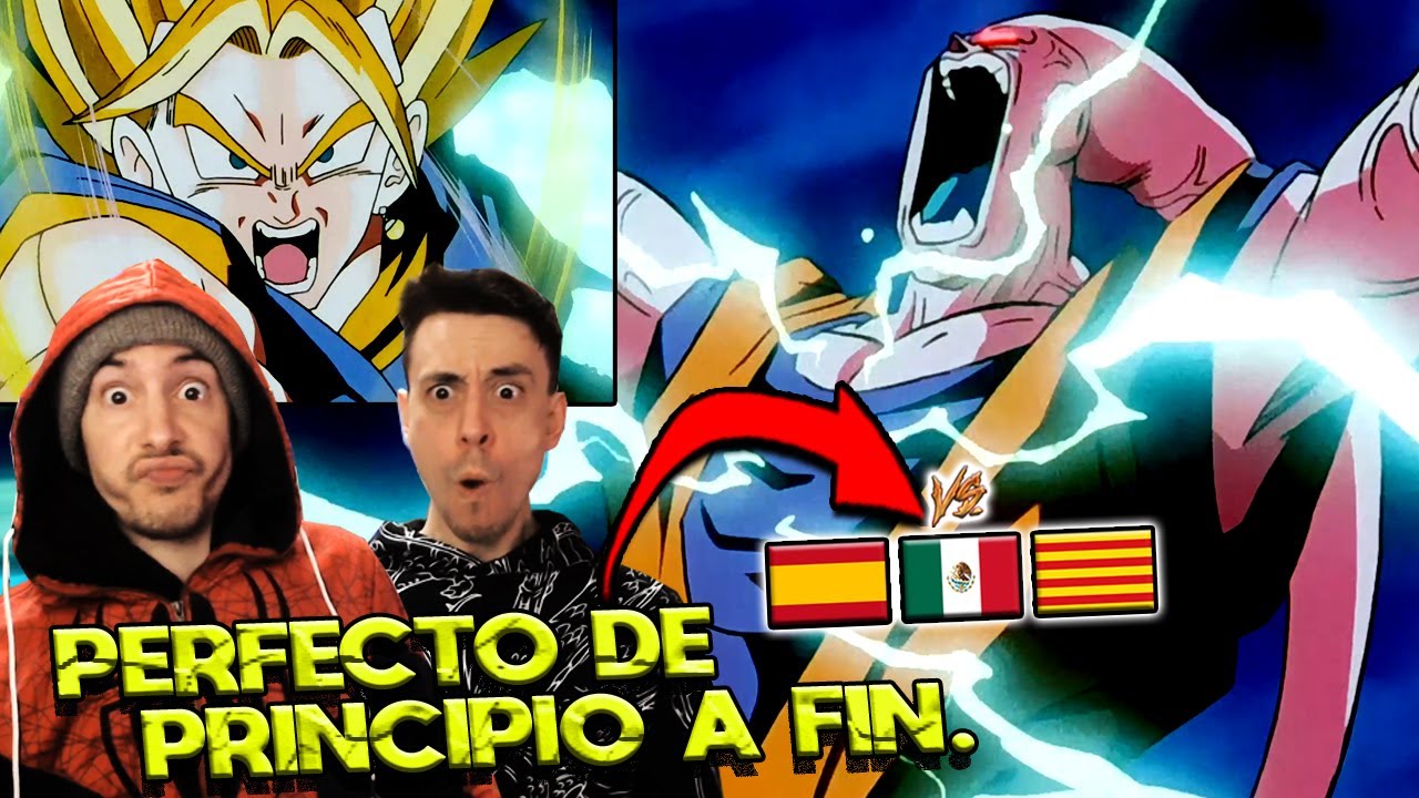ESPAÑOLES REACCIONAN A DRAGON BALL LATINO VS ESPAÑOL 💥MAJIN BOO SE ENFADA Y ABRE OTRAS DIMENSIONES💥