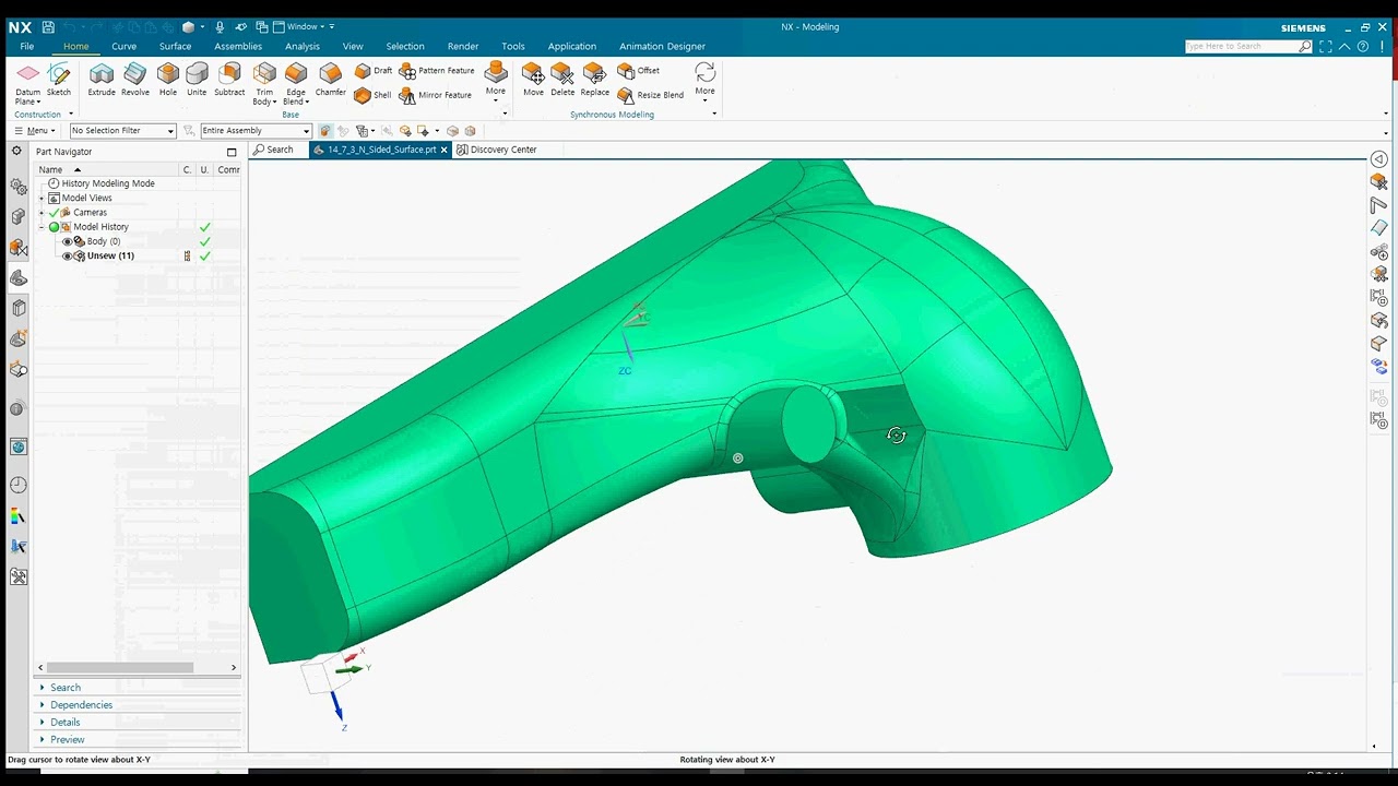 NX N Sided Surface