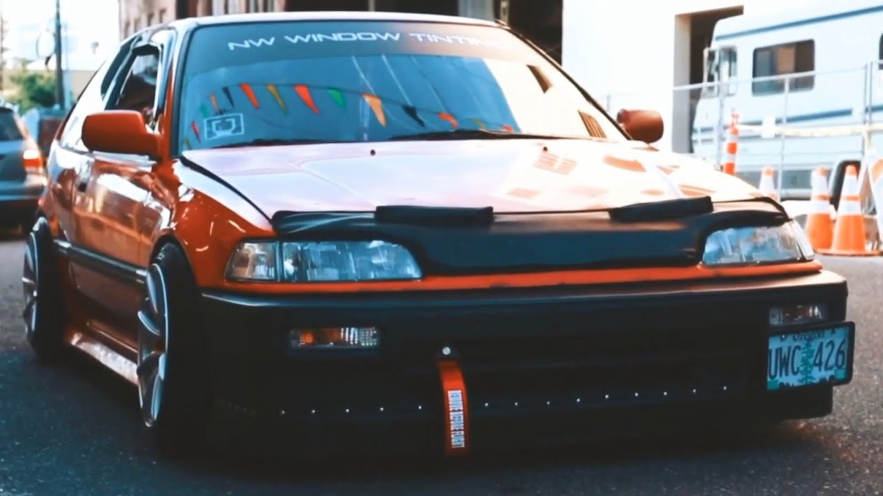 Stanced EF civic Hatch