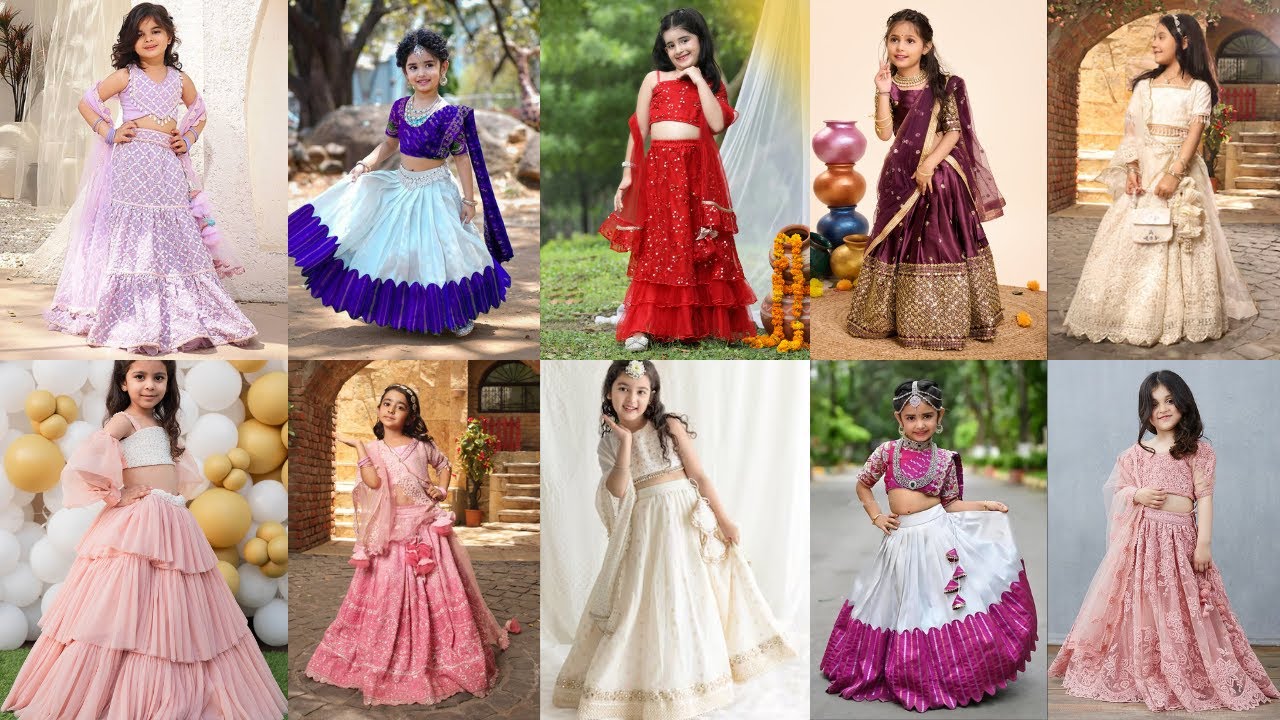Latest Lehenga Designs For Girls 4-12 years//kids lehenga dress designs//Kids Lehenga Choli Fashion