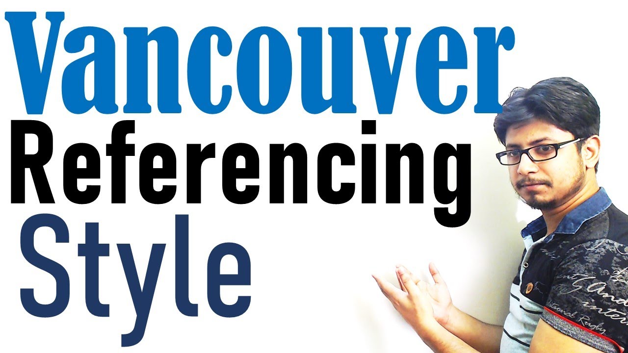 Vancouver referencing style