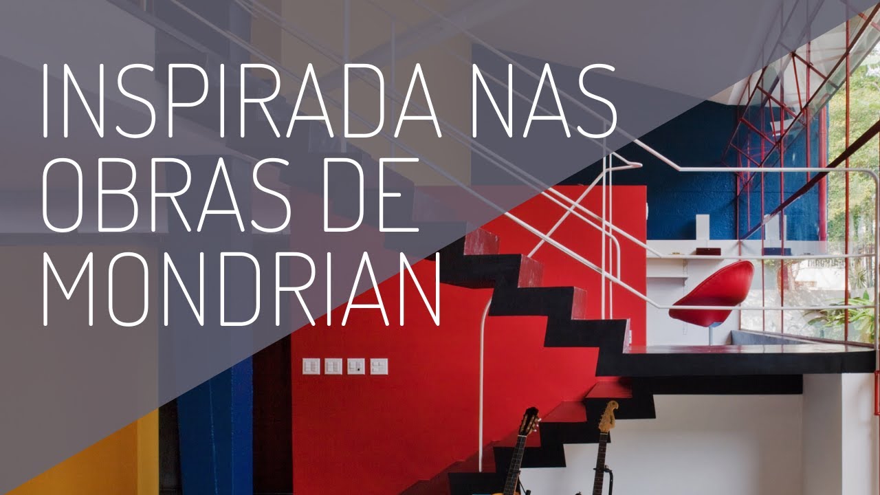 Casa colorida com grandes janelas projetada por Villanova Artigas