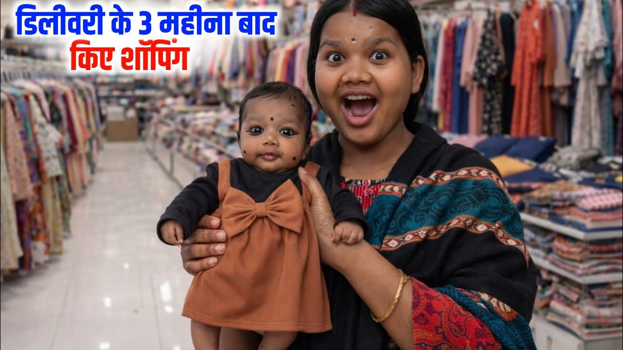 डिलीवरी के 3 महीना बाद किए शॉपिंग 