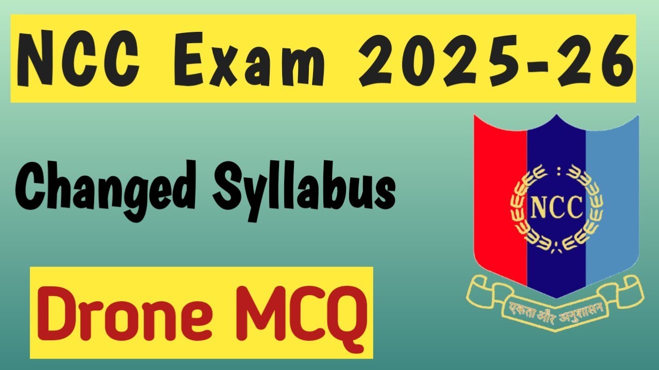 Top 50 Drone MCQs for NCC 'A', 'B', 'C' Exams (New Syllabus 2025-2026)