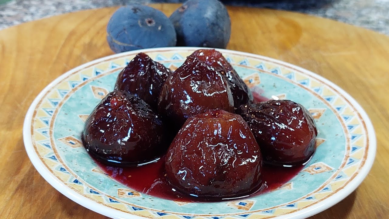 Fichi neri caramellati al vino