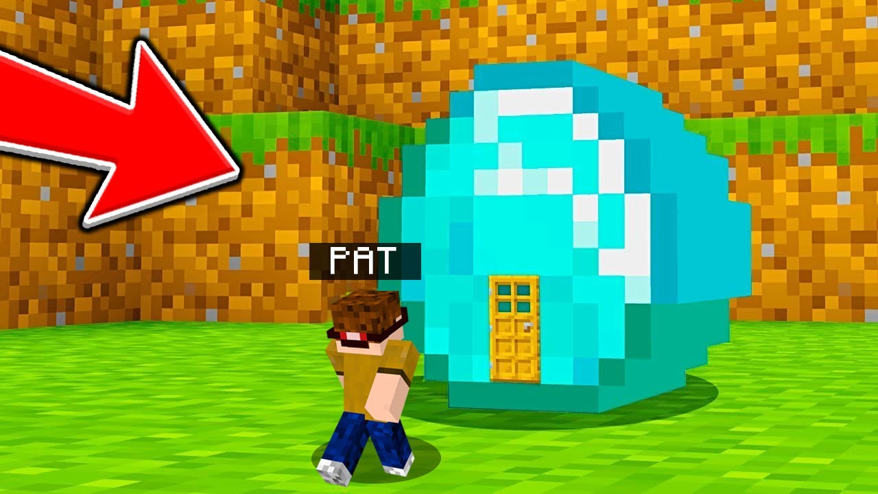 Ich BAUE EIN HAUS IM DIAMANTEN in Minecraft!