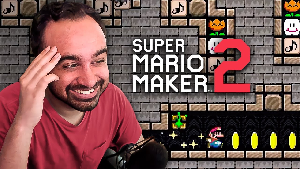 Squeex struggles with kid's Mario Maker levels...
