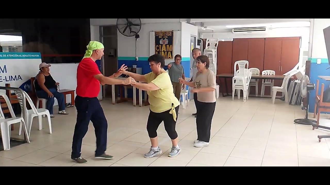 15-#danselaelisraeli Rueda Casino Adultos Mayores #munilima #ritmoscaribeños #clases Los Van Van