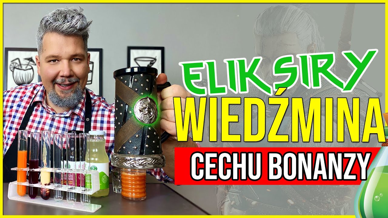 WIEDŹMIN 3 I POLSKIE ELIKSIRY ⚗ na wódce - ZRÓB JE WE WŁASNYM DOMU!  | DOMOWE DRINKI