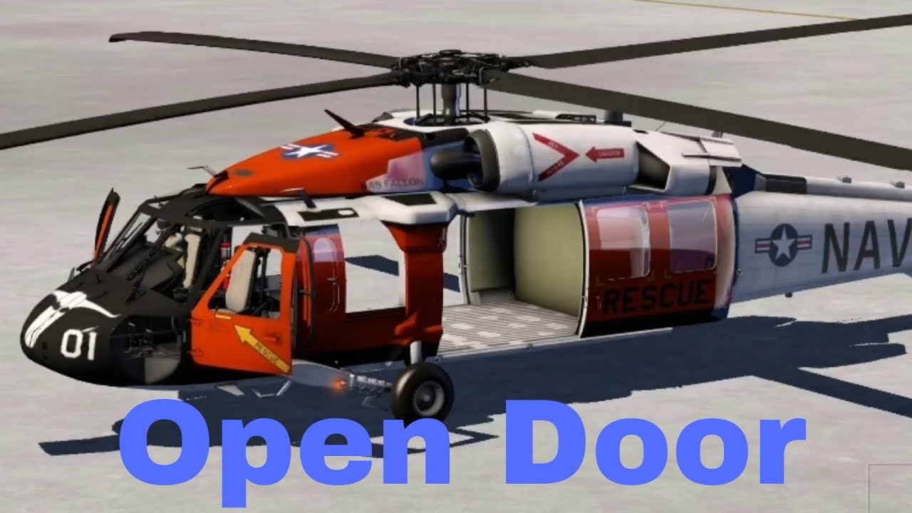 Door open UH-60 Black Hawk aerofly fs 2023