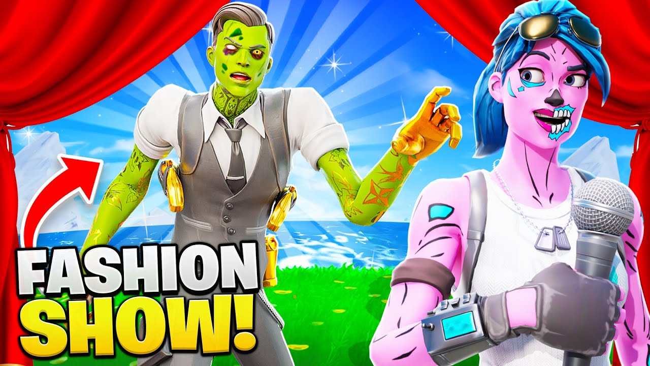 I used *SECRET* Skins in Fortnite Fashion Shows... (so cool)