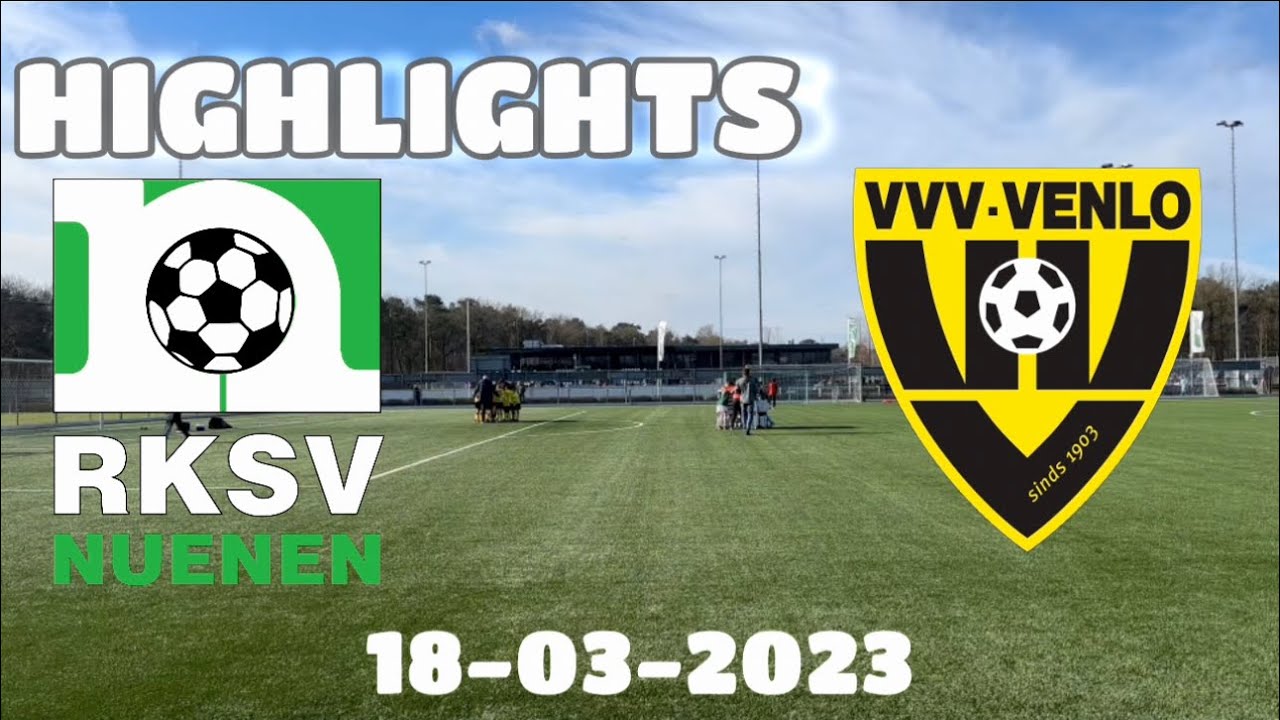 HIGHLIGHTS RKSV NUENEN- VVV VENLO (5-13) U12 #jeugdvoetbal #vvv  #amieteurFootballtv #sports