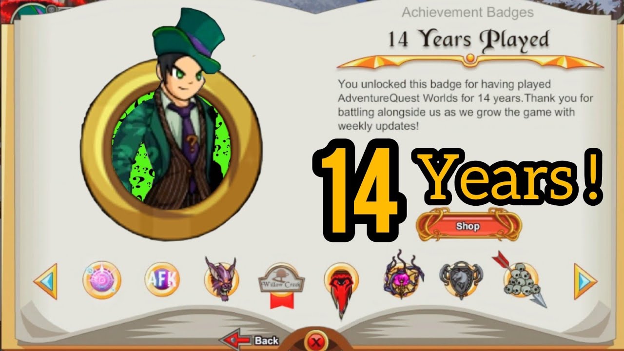 AQW 14 YEARS PLAYED | PREVIEW REWARDS | EPIC ITEMS