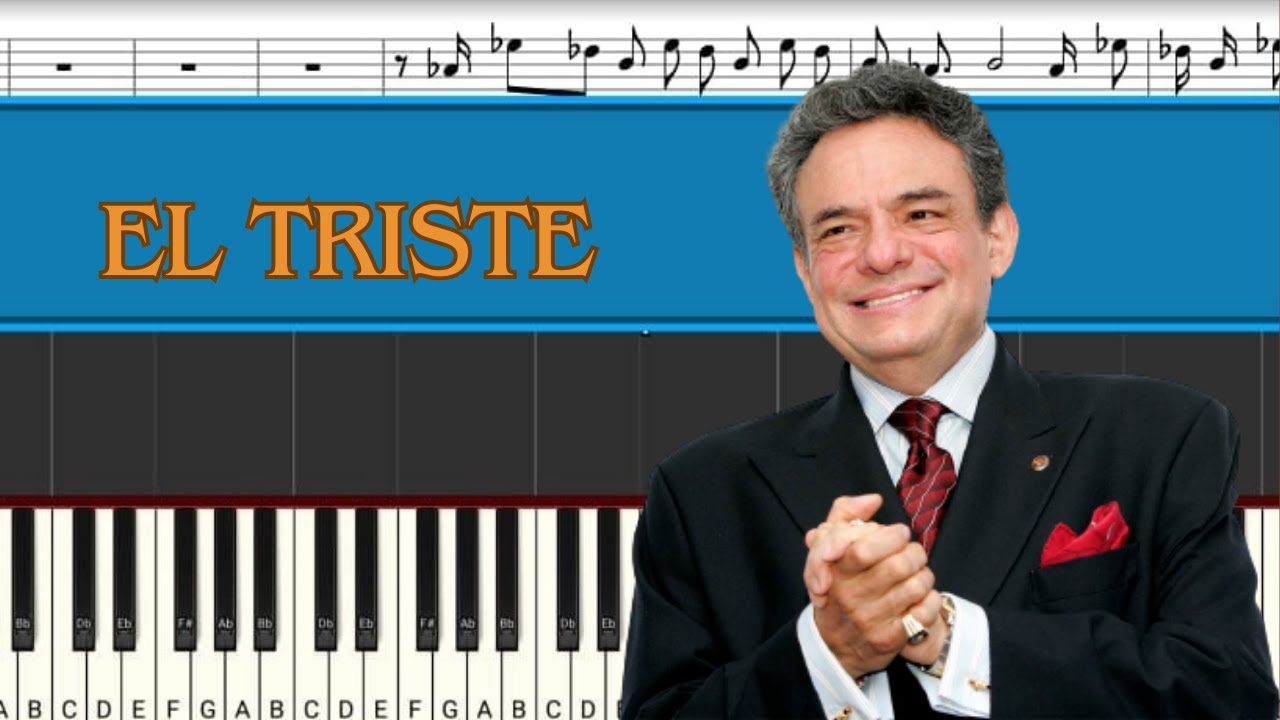 José José - El Triste | Piano Tutorial | Midi