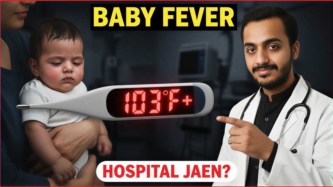 High Fever in Babies: Ktna dangerous aur kb hospital jana chahye?|Baby fever