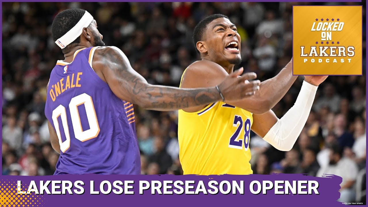 Sloppy Lakers LOSE PRESEASON OPENER to Suns 103-81 without Luka, LeBron.