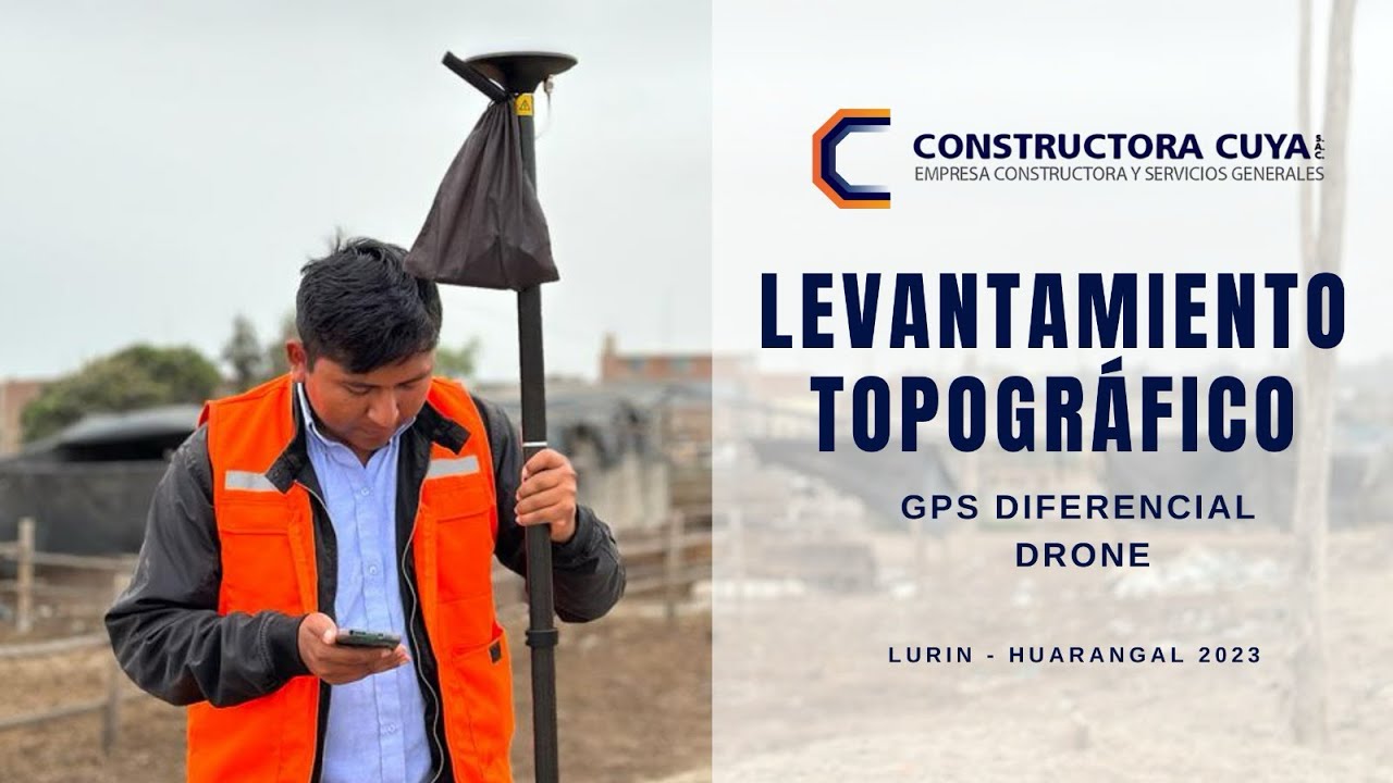 LEVANTAMIENTO TOPOGRÁFICO CON GPS DIFERENCIAL Y DRON