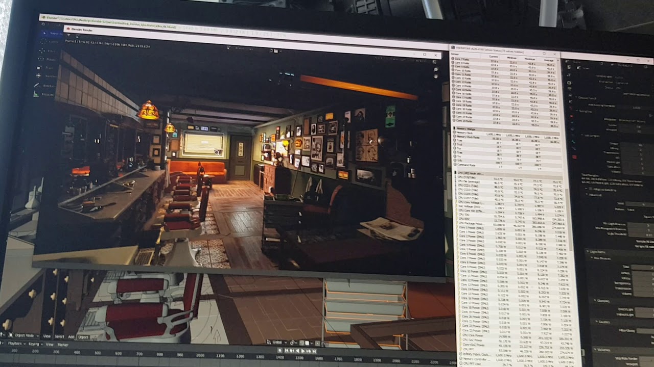 Threadripper 3960x rendering na AIO Cryorig A80 cz.2
