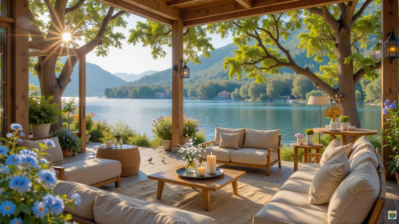 Relaxing Lakeside Morning Piano ☀️🎹 Soothing Piano by the Lake for Stress Relief & Balance
