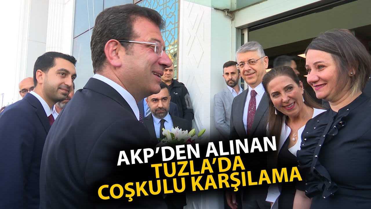 Ekrem İmamoğlu, AKP'den alınan Tuzla'da alkışlarla karşılandı!
