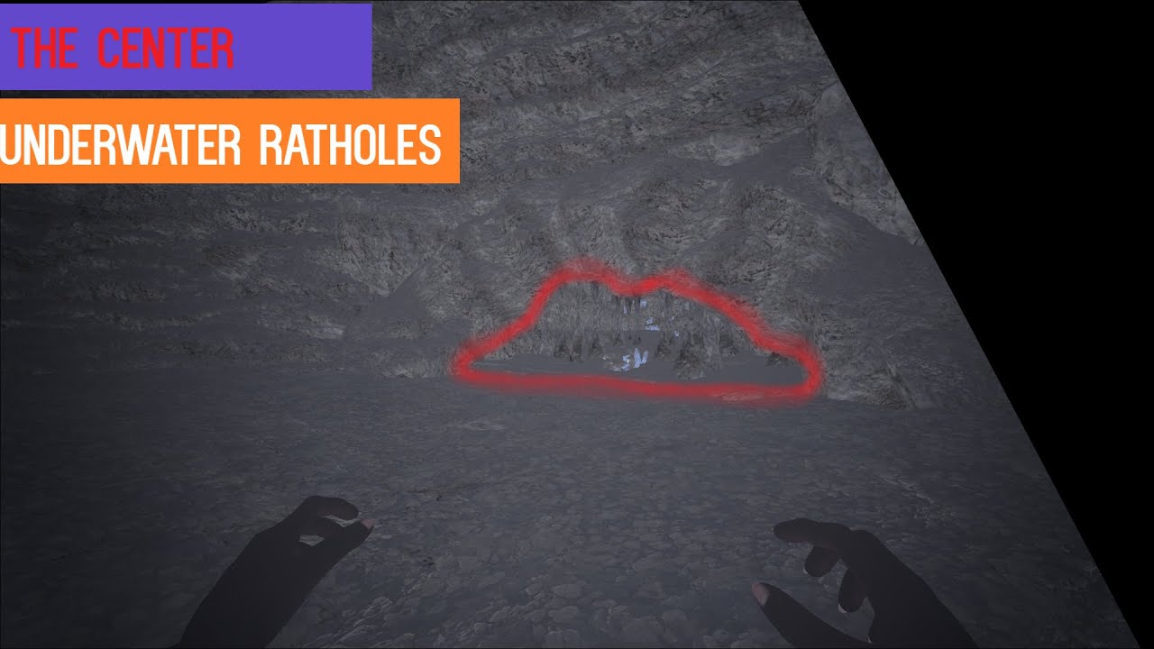 Underwater Ratholes and a Hidden Cave on The Center Underwater Ratholes Pt.II Ark: Surrvival Evolved