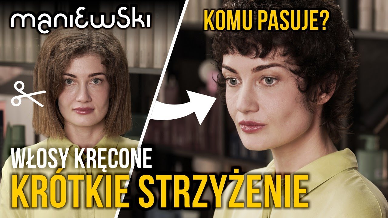 Komu pasuje krótkie strzyżenie włosów kręconych? Jak układać włosy kręcone? Metamorfoza [MANIEWSKI]