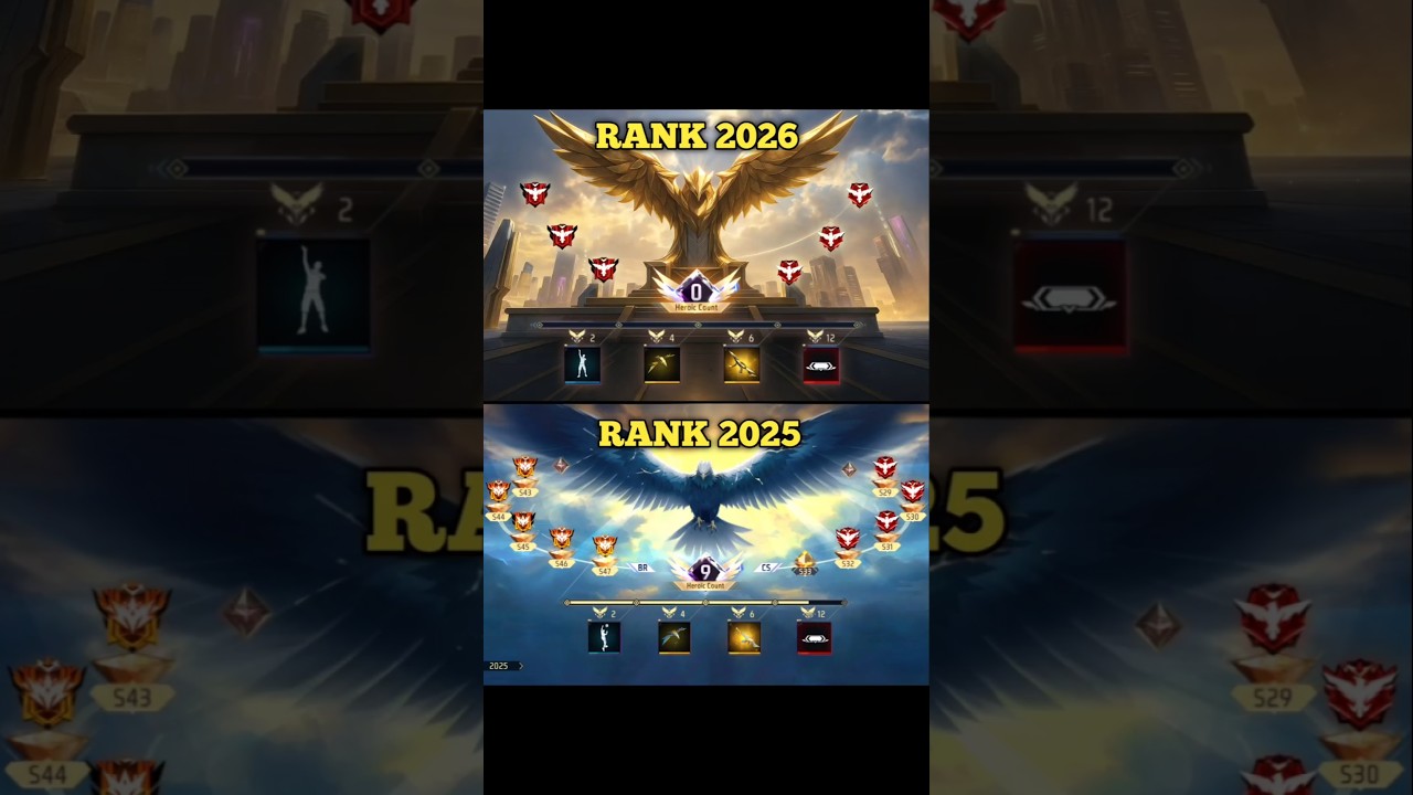 2026 RANK REWARDS #shorts #freefire
