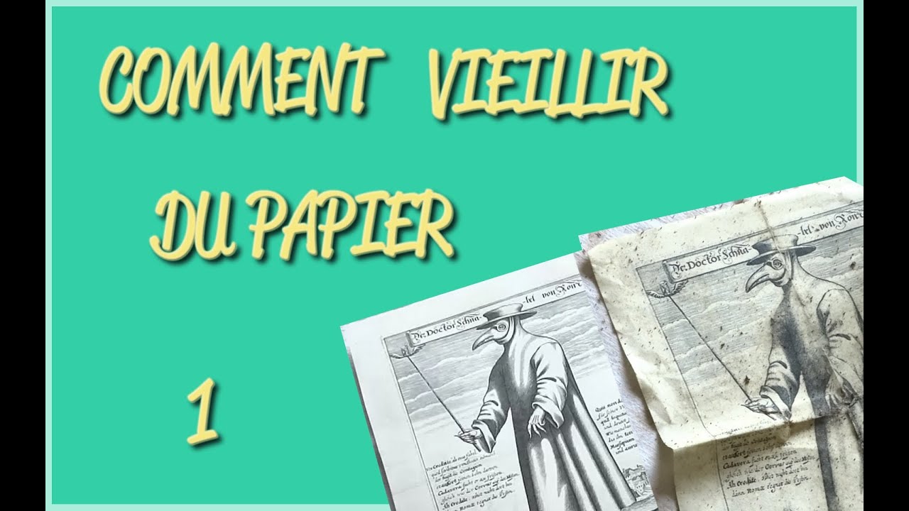 COMMENT VIEILLIR DU PAPIER #1 - TUTORIEL PARCHEMIN CARTE TRESOR