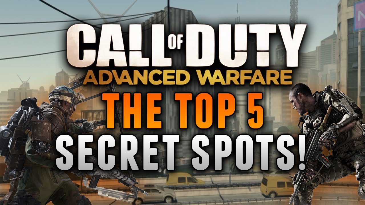 COD: Advanced Warfare - THE TOP 5 SECRET SPOTS! (Advanced Warfare Glitches & Tricks)