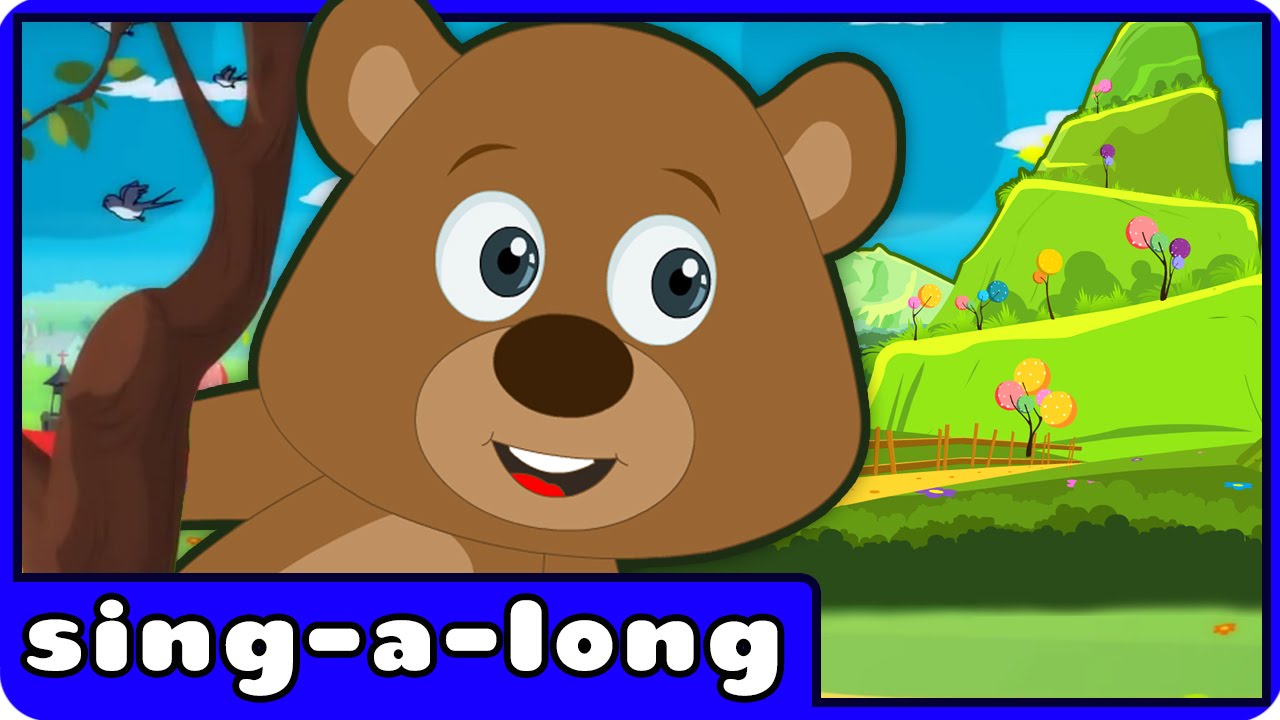 The Bear Went Over The Mountain | Nursery Rhymes With Lyrics by HooplaKidz Sing-A-Long