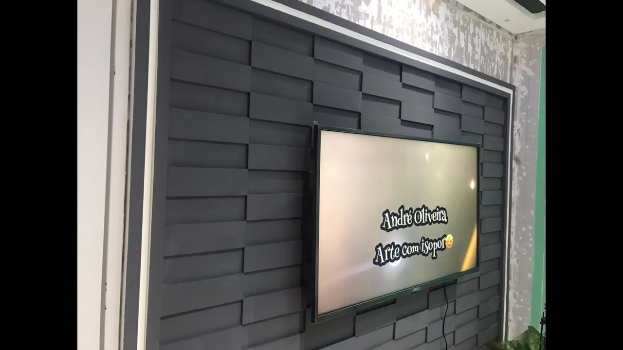 Parede 3D de isopor, mega fácil!