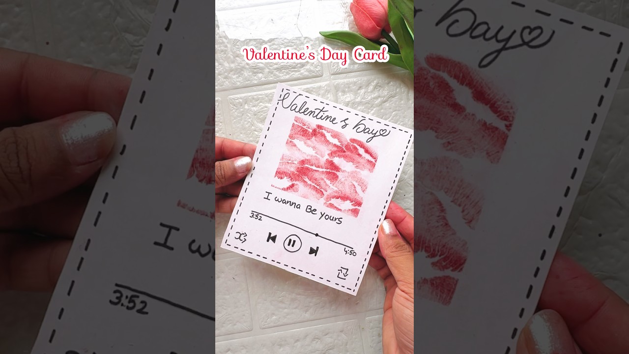 DIY Kiss Day Gift  IdeaBeautiful Handmade Valentine Day Card!