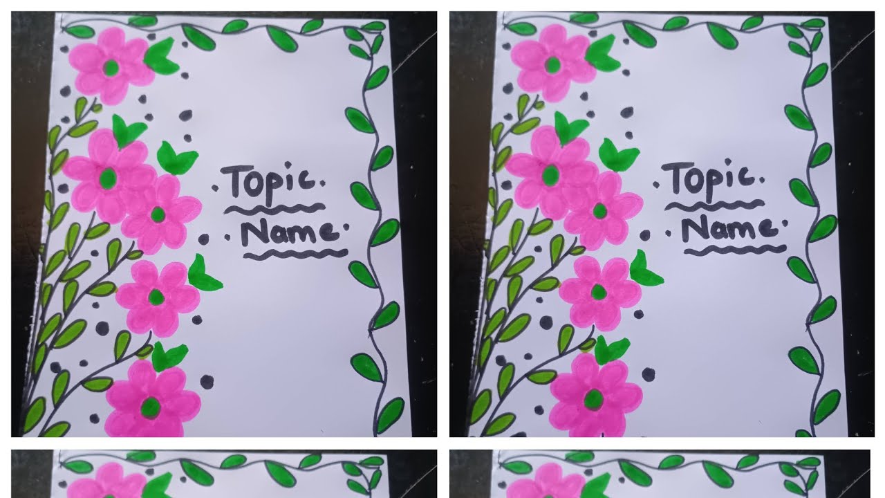 A Super duper😍borderdesigns/projectwork designs/File/Front pagedesigns for school,collegeproject