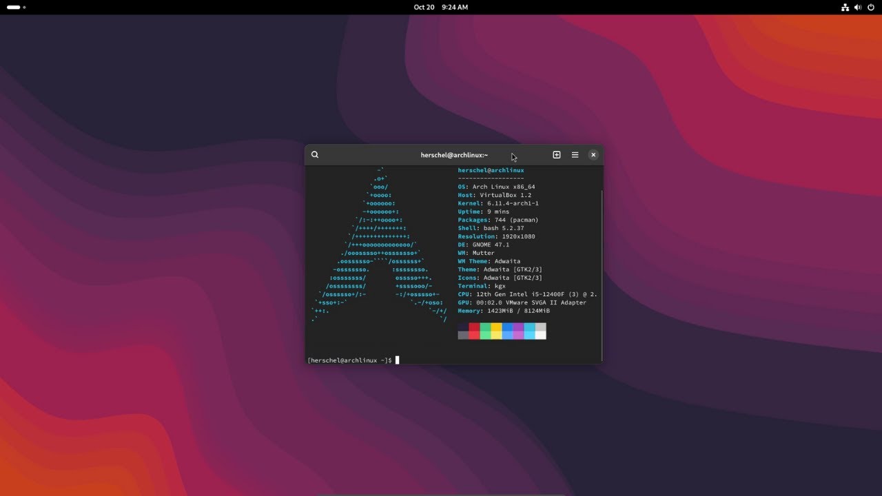 INSTALAR ARCH LINUX EN VIRTUALBOX