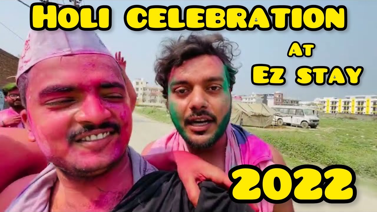 CELEBRATE 🎉  HOLI IN OUR HOSTEL CAMPUS | EZ STAY | GL BAJAJ |GREATER NOIDA | UTTARPRADESH