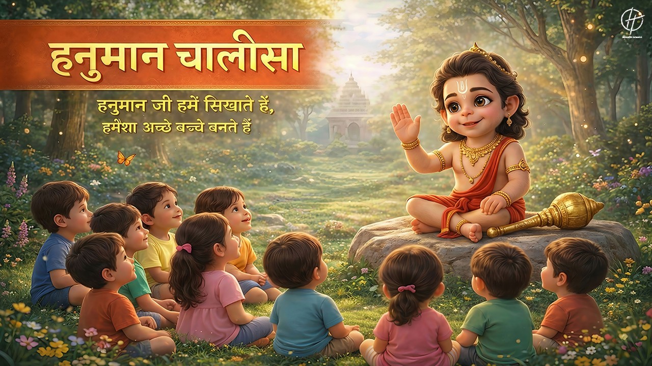 Kids Hanuman Chalisa 🐒✨ | Fun & Peaceful Chant for Children