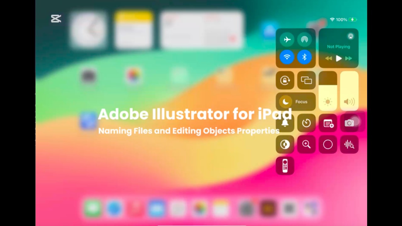 Illustrator for Ipad - Naming Files and Edit Objects