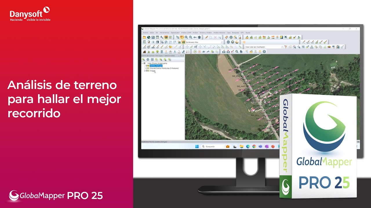 Global Mapper Pro 25 Análisis de terreno